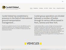 Tablet Screenshot of cardel-global.com